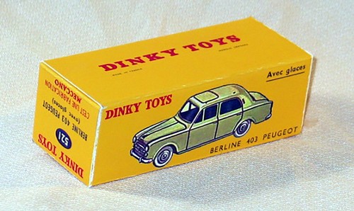 Dinky toys 521 peugeot - toys, 403