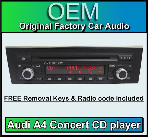 Lettore stereo audi con - cd,