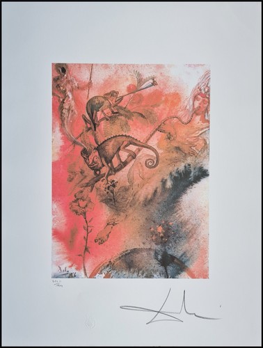 Salvador dali chameleon and - dali,