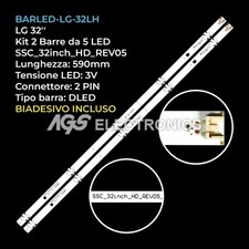 KIT 2 BARRE STRIP LED TV LG
