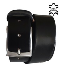 CINTURA IN CUOIO UOMO LARGA 4 CM ARTIGIANALE ALTA QUALITA' CUOIO ITALIANO 