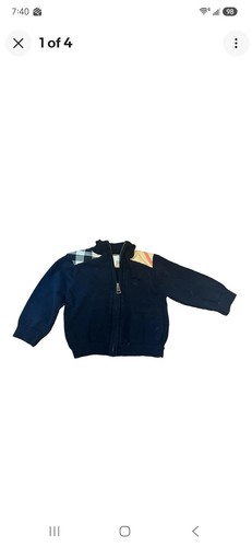 Cardigan burberry bambino blu - cardigan,