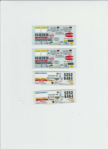 Decal racing43 fiat - 1:43,