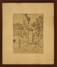 PIGATO ORAZIO (?) SENZA TITOLO inchiostro su carta s. d. cm. 21 x 28