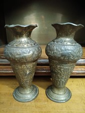 ANTICA COPPIA VASETTI IN RAME