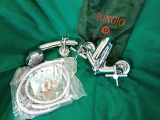 Gruppo vasca esterno Bongio completo di doccetta e supporto finitura cromo