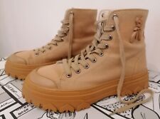 Scarpe/Stivali Donna In Tela Beige. Patrizia Pepe. Tg. EU 38.