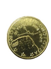 50 CENTESIMI Rara  SLOVENIA 2007 con 11 Stelle, manca una stella.