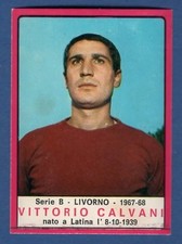 FIGURINA CALCIATORI PANINI 1967/68 REC/REMOVED - CALVANI - LIVORNO