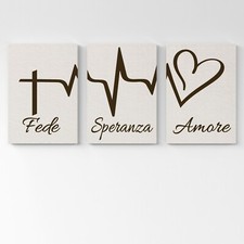 Set 3 quadri Fede Speranza