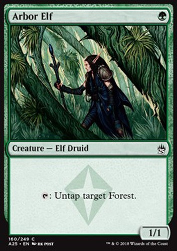 Mtg arbor elf foil asian - arbor,
