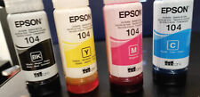 EPSON ECO TANK inchiostro 104  - ricarica originale - 4 flaconi - ink recharge