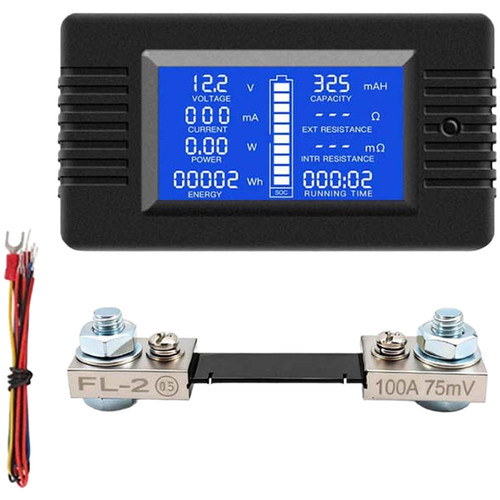 Voltmetro lcd 200v 200a - lcd,