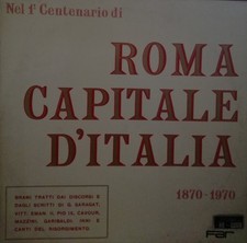 Roma capitale italia - capitale, d'italia