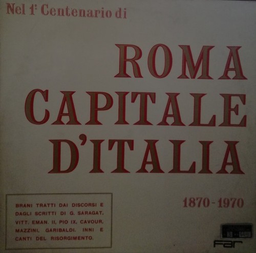 Roma capitale italia - capitale, d'italia