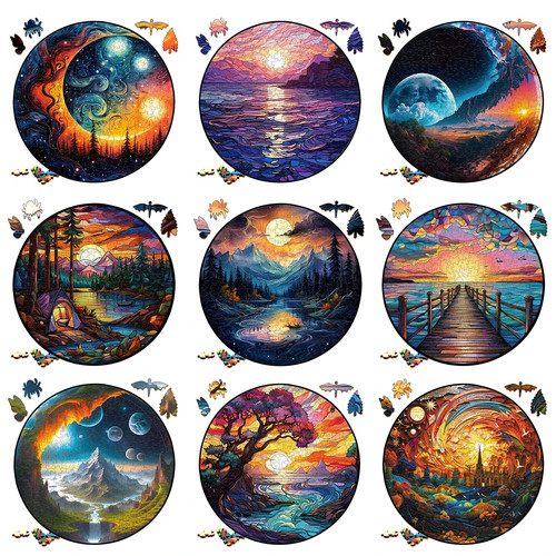 Puzzle legno paesaggio - puzzle,