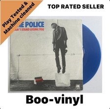 The Police - Can't Stand Losing You 7" Light Translucent Blue Vinyl   EX / VG+