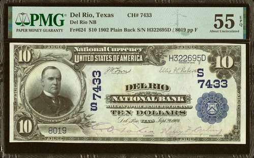 1902 del rio texas prima - 1902, $10