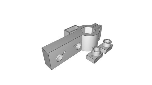 Supporto laser croce - mira, per