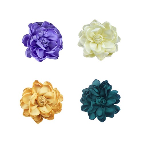 Spilla fiore tessuto - spilla,