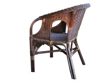 Poltrona in Vimini Rattan  per Esterno ed Interno cm 67X80X86 H