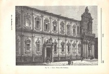 Stampa antica LECCE PALAZZO