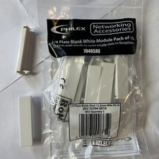 10 x Euro Mod Vuoti 50 mm 12,5 mm piastra di copertura/modulo di inserimento per piastre facciali