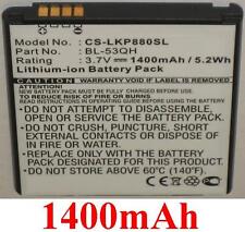 BATTERIE 1400mAh Tipo BL-53QH EAC61878605 Per LG Optimus LTE II