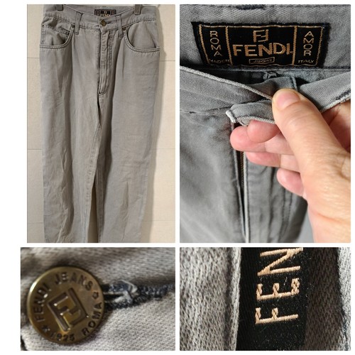 Fendi jeans donna grigi 40 - donna, tg