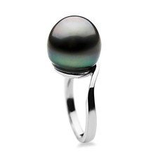 Anello di perle nere tahitiane