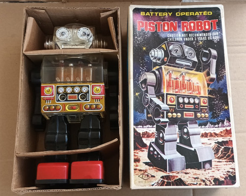 Raro robot pistone vintage a - raro,