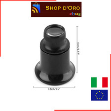 Lente ingrandimento 20x Monocolo orologi orologiaio orefice bigiotteria