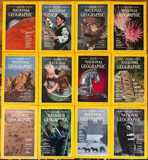National Geographic 1980 annata completa 12 fascicoli + inserti - Inglese