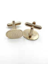 Gemelli vintage ovali dorati