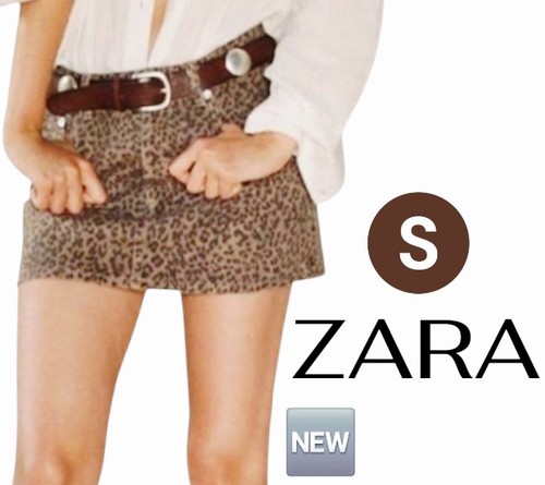 Zara minigonna leopardata - minigonna,