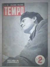 WW2 *TEMPO-RIVISTA D'EPOCA FASCISTA DEL1943* SOMMERGIBILISTA*N.191