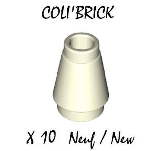 Lego 4589 10x brique cone - brique,