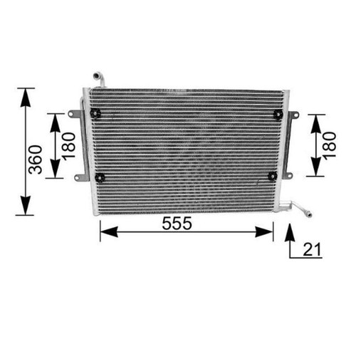 Mahle 172 000s - 000s, condensatore