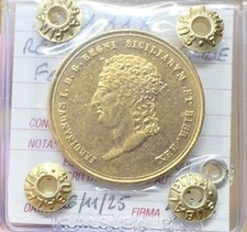 MONETA ORO REGNO DELLE DUE