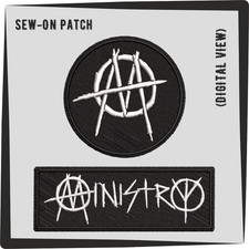 Toppa band Ministry ricamata