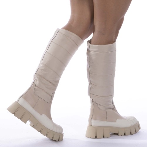 Stivale kammi vitello beige - kammi,