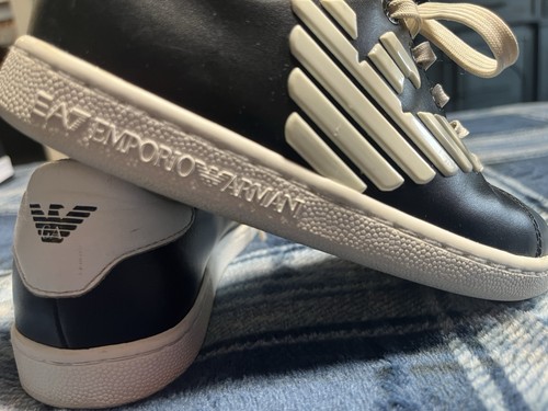 Emporio armani black leather - armani,