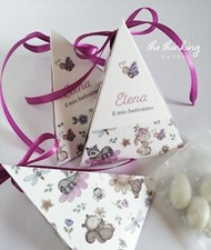 Scatole portaconfetti, bomboniera battesimo, nascita, baby shower, compleanno