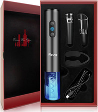 Cavatappi Elettrico Ricaricabile 6 in 1, Apribottiglie Elettrico Set Con Taglia-