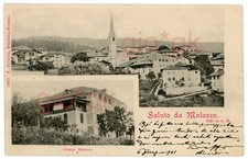 Saluto da Malosco - Val di Non - Albergo Malosco - Trentino - 1901 - Trento