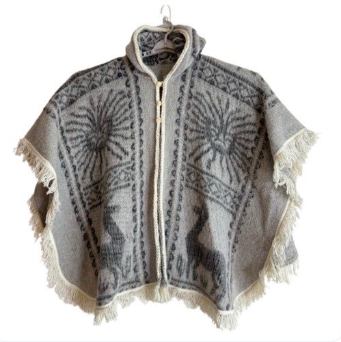 Poncho vintage peruviano lana