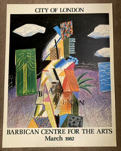 Poster david hockney barbican - david,