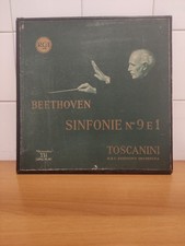 disco vinile BEETHOVEN SINFONIA N. 9 e 1 TOSCANINI   N.B.C. SYMPHONY  ORCHESTRA