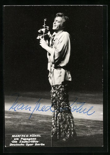 Cartolina cantante lirico