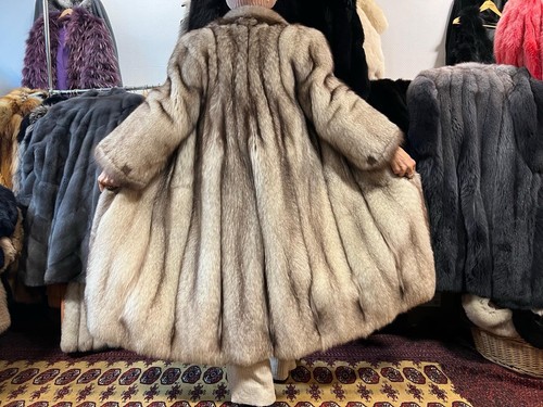 Cappotto pelliccia blu con - di,